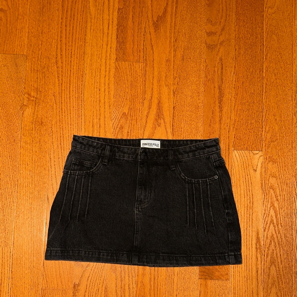 Princess Polly Black Denim Jeans